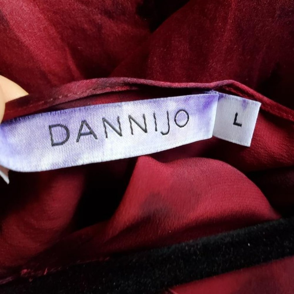 Dannijo long Silk Slip Dress lingerie chemise red pink black purple tie dyed M L - Picture 7 of 13